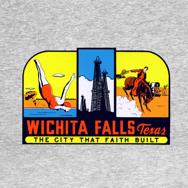 Vintage Wichita Falls Texas by historicimage